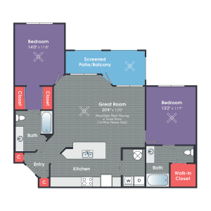 Two Bedroom Apartments in Bluffton
