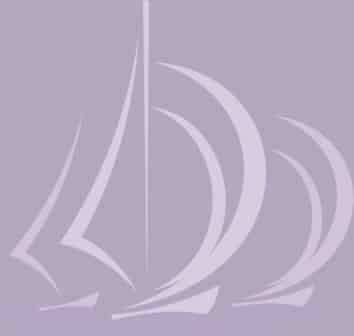 Three sailboats on a purple background.