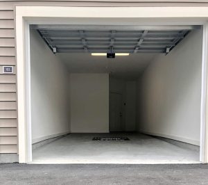 An open garage.