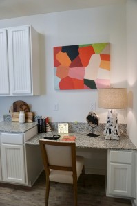 1 Bedroom Apartments for rent in Bluffton, SC - Desk Area in Model Kitchen                